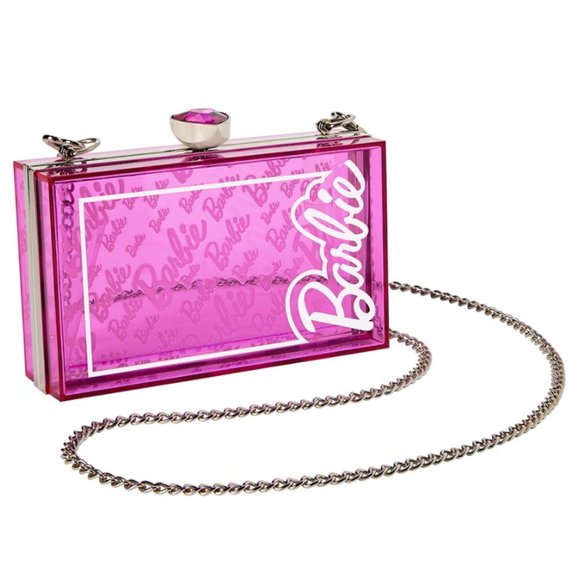 💕NWT Hot Pink Classic Barbie Box Crossbody Bag: Barbie Halloween Costume… - Picture 3 of 9
